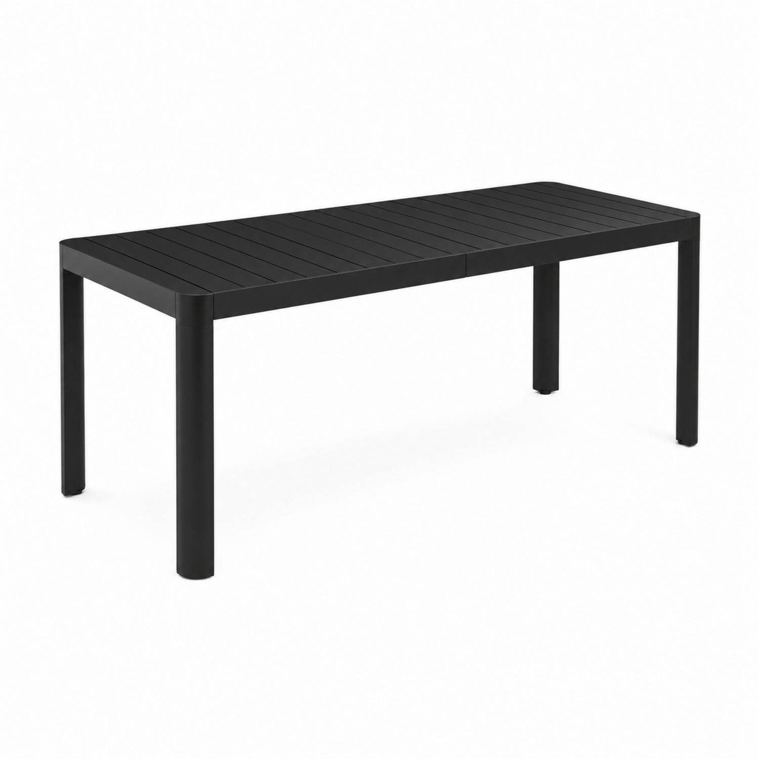 Mesa de exterior de metal negro 180x90x75 cm-Mavtrivarion