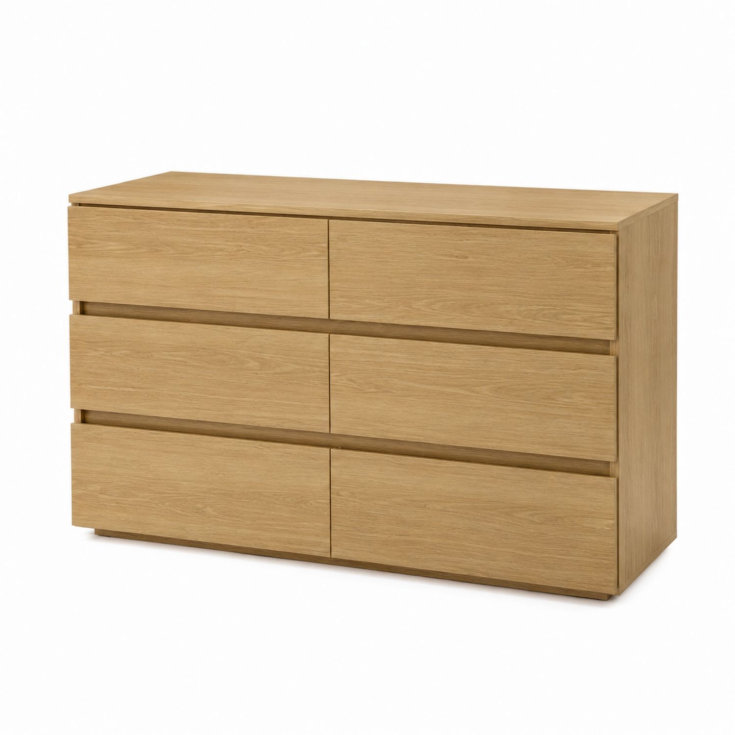 Cajonera de 6 cajones de madera de roble