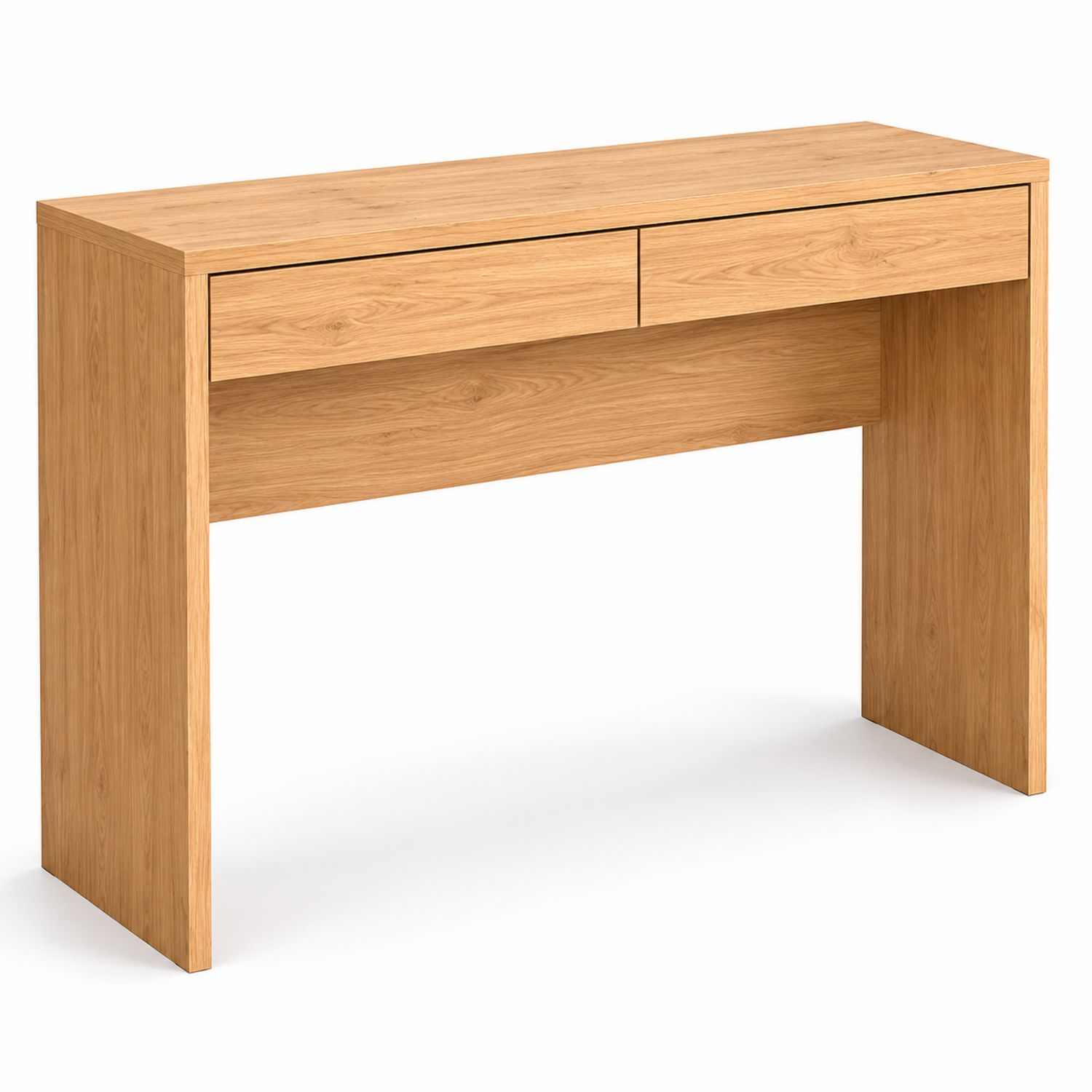 Escritorio de Madera con 2 Cajones 120x40x75 cm Roble