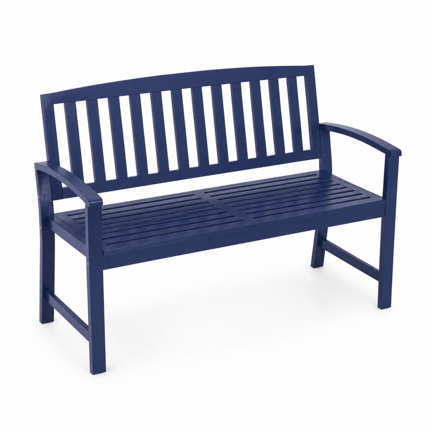 Banco de madera para exterior Azul 120cm
