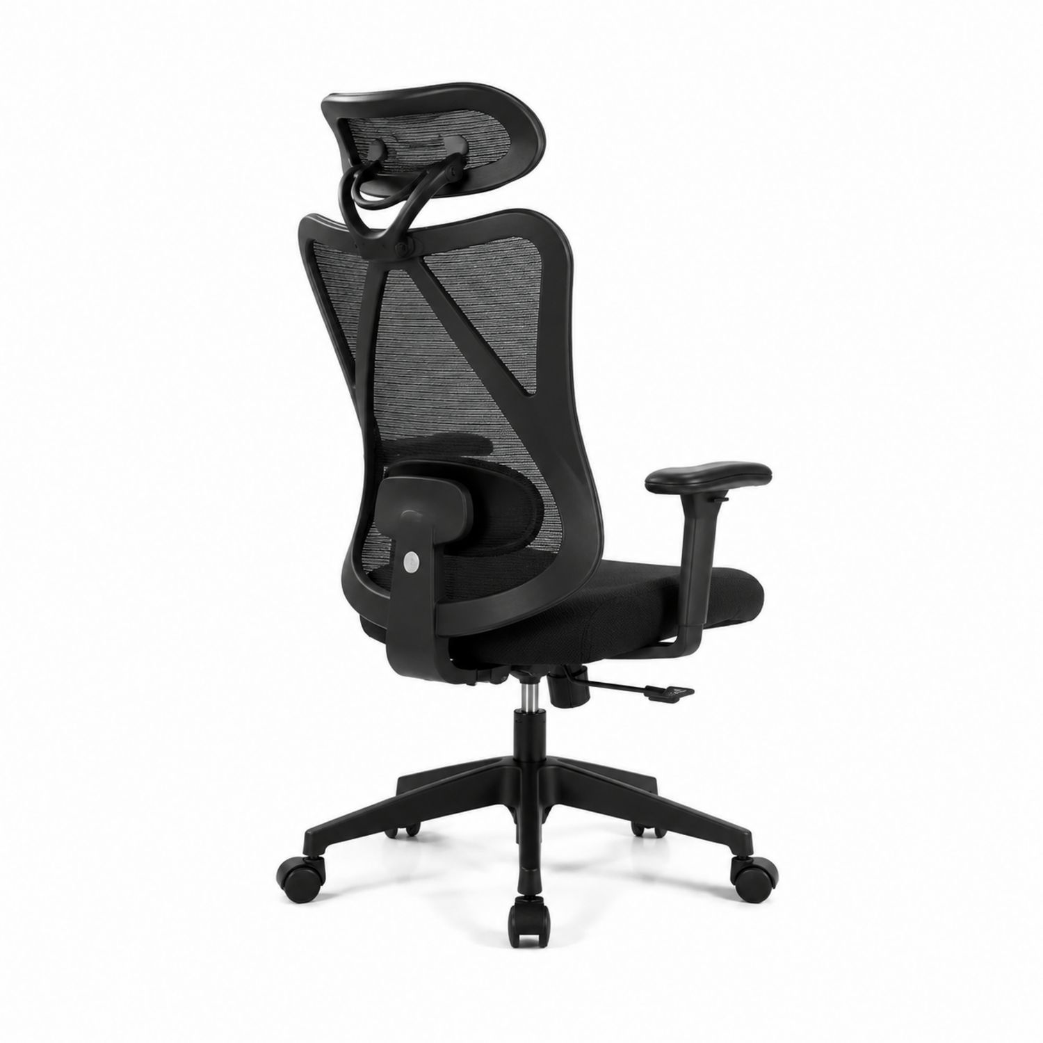 Silla de oficina ergonómica de malla negra