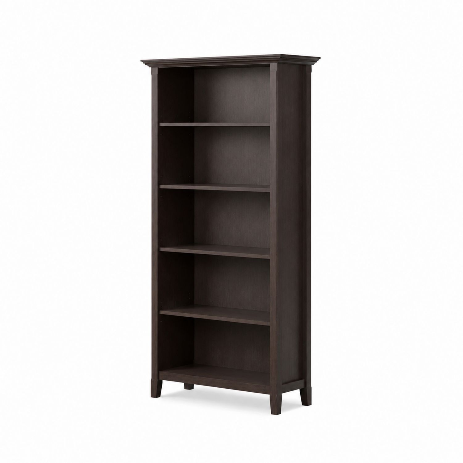 Estantería de Madera Maciza con 5 Estantes 180x80x30 cm