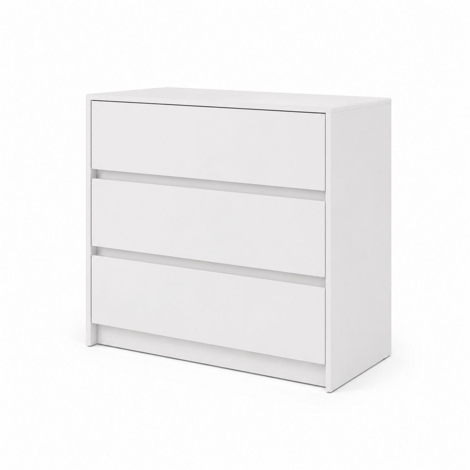 Cajonera de MDF Lacado Blanco 3 Cajones 85x80x40 cm