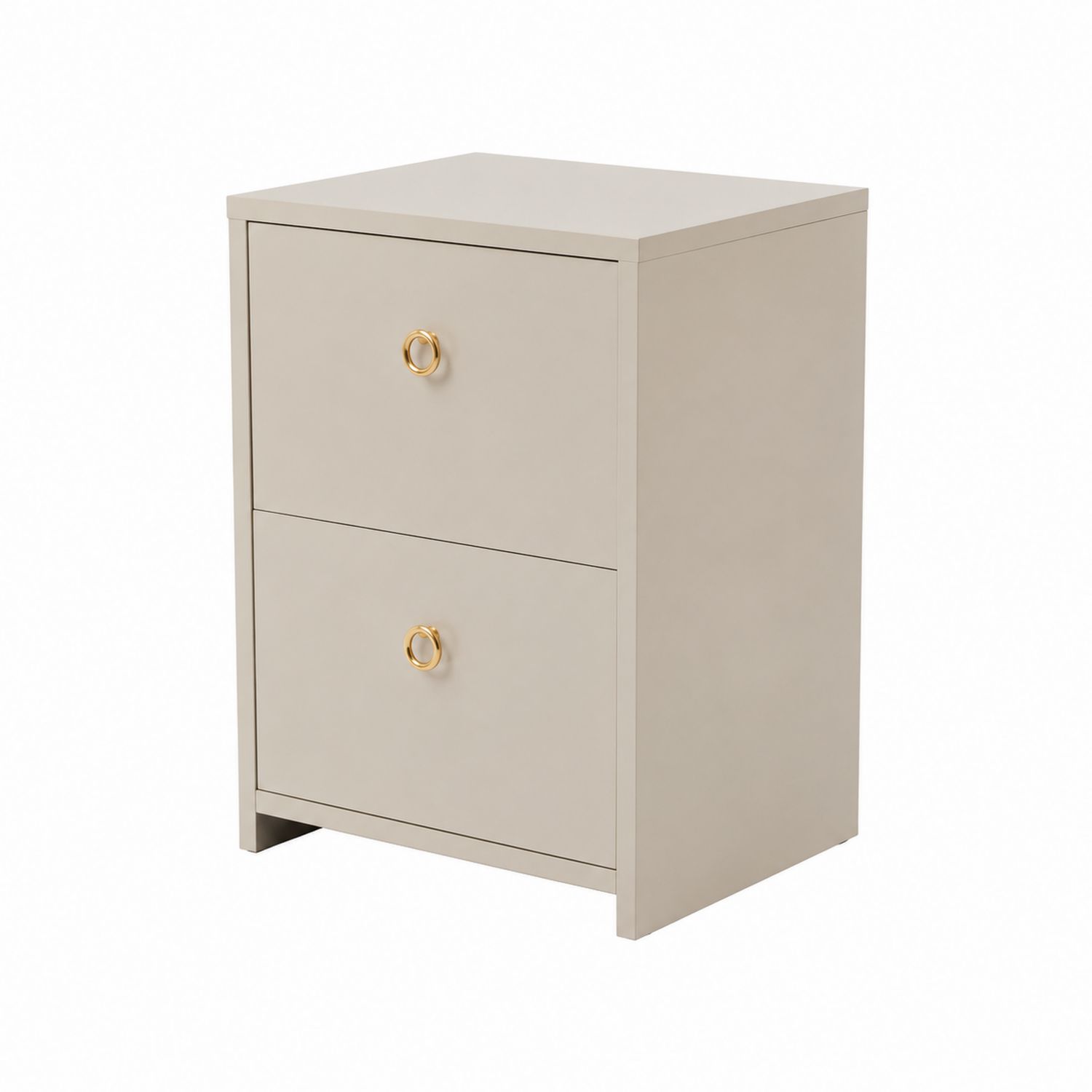Archivador de Madera MDF con 2 Cajones Beige