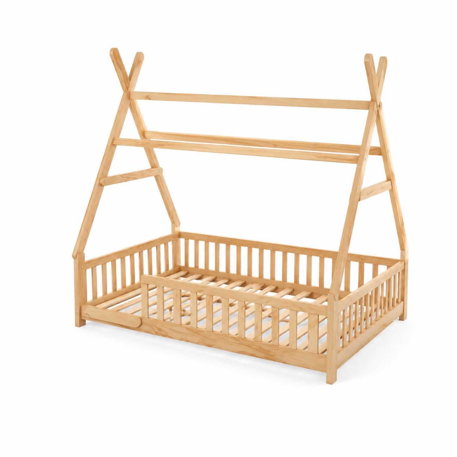 Cama Infantil Tipi de Madera de Pino