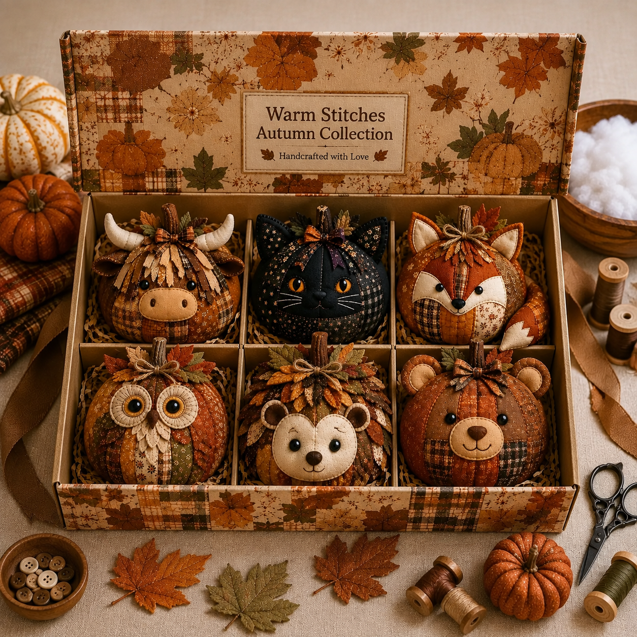 🔥Last Day 49% OFF - DIY Animal Pumpkin Sewing Kit