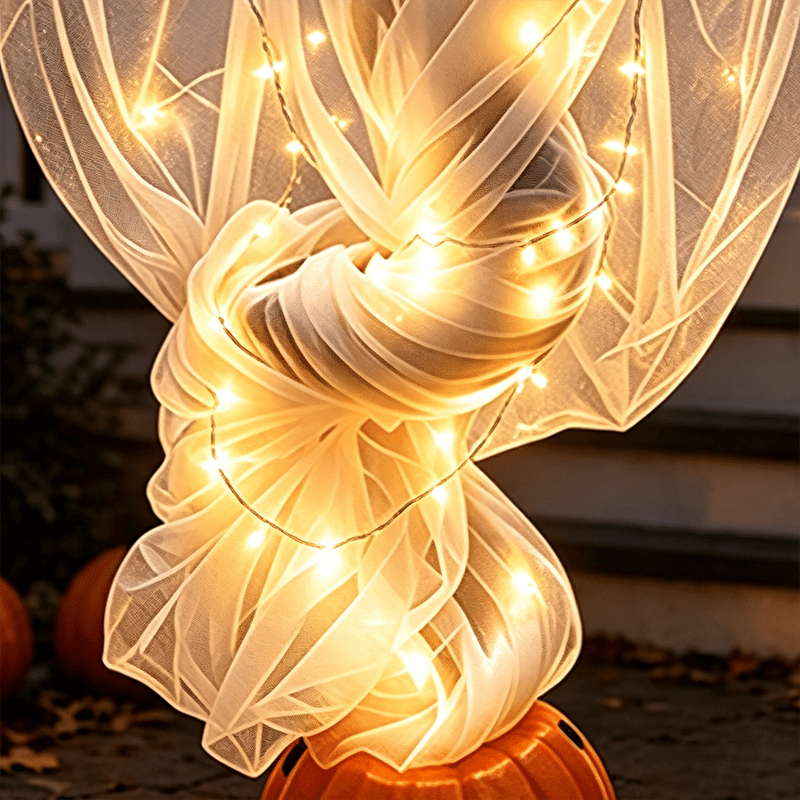 👻Swirling Ghost Pumpkin Yard Lamp🎃