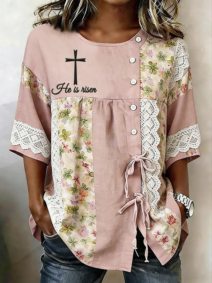 Ladies' Casual Floral Faith Cardigan Shirt