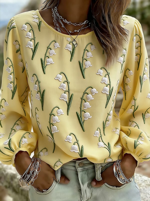 Women's Summer Fresh Round Neck Top