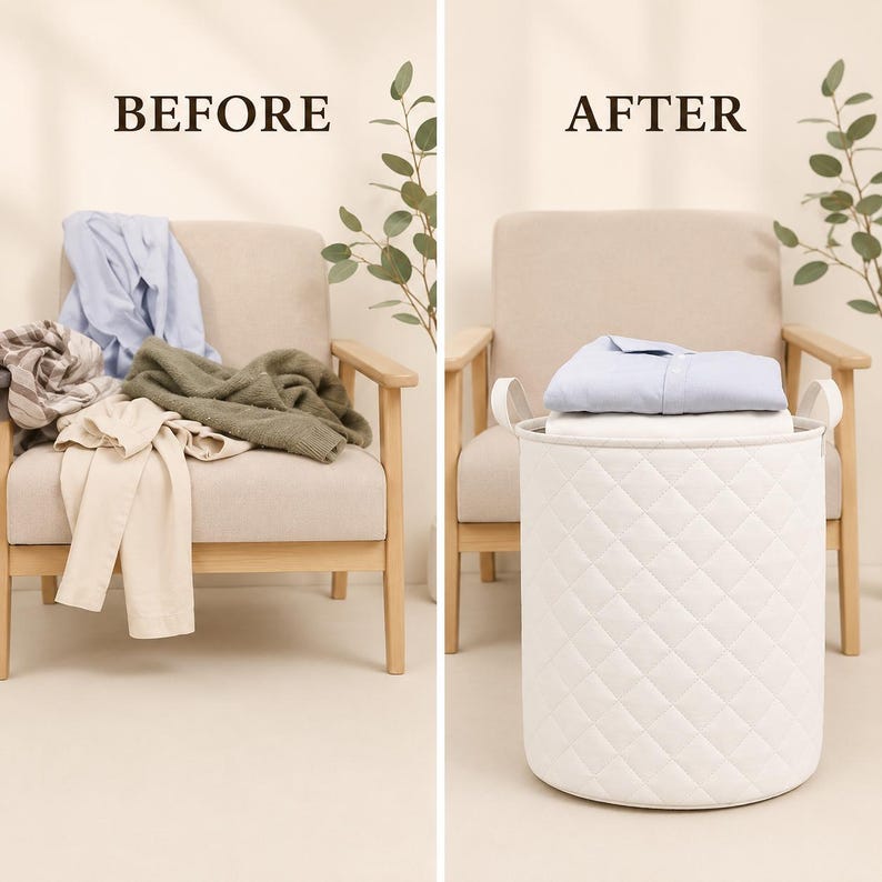 Quilted Sea Turtle Laundry Basket, Coastal Beach Storage Bin, Nautical Nursery Hamper