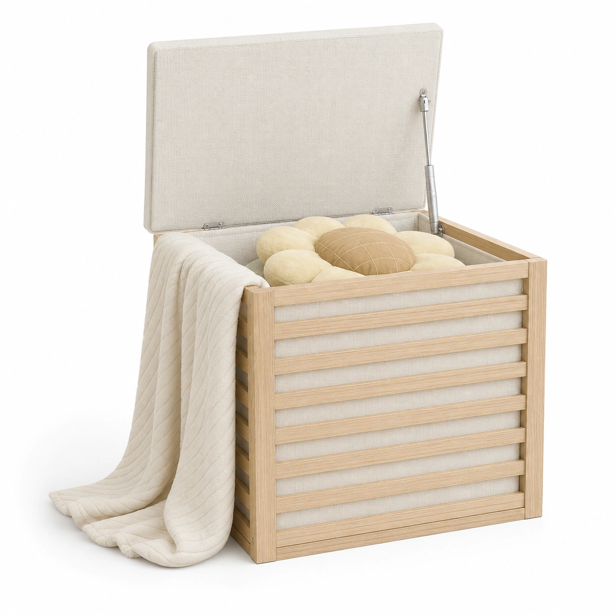 Caja de almacenamiento para juguetes de madera