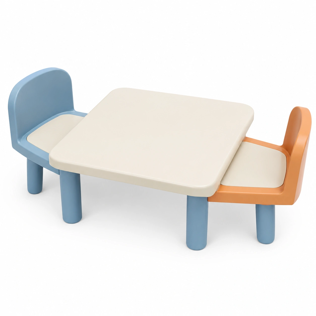 Conjunto de mesa y sillas de plástico para niños