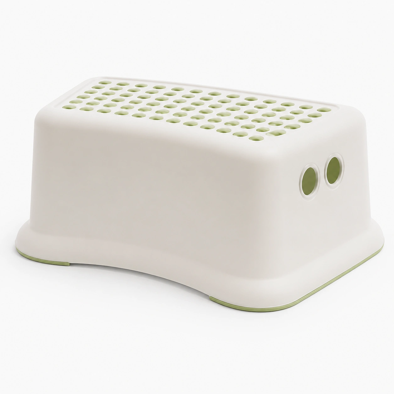 Escalon antideslizante blanco y verde