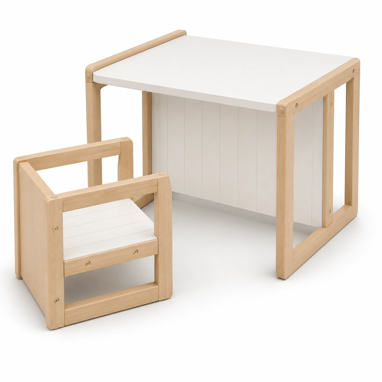 Conjunto de mesa y sillas infantil de madera