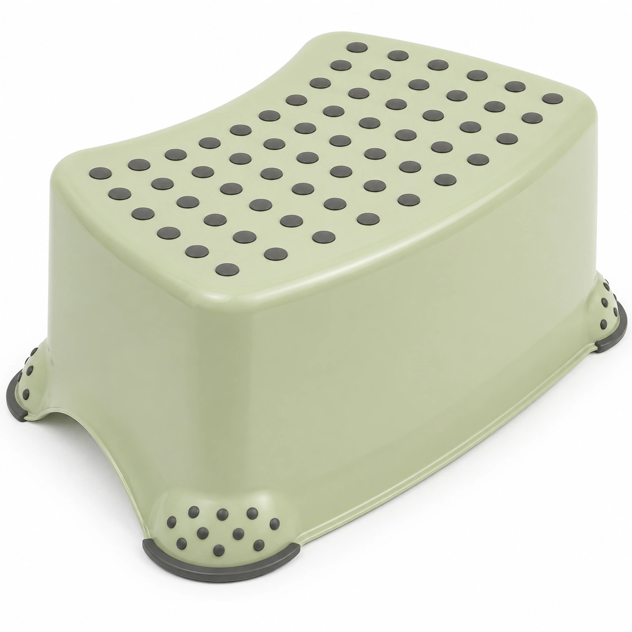 Taburete infantil antideslizante verde