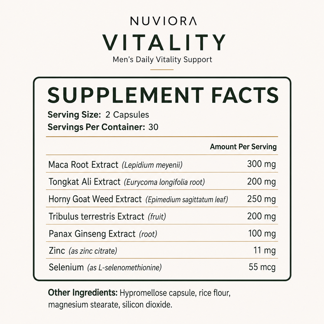 Men’s Daily Vitality & Stamina Support