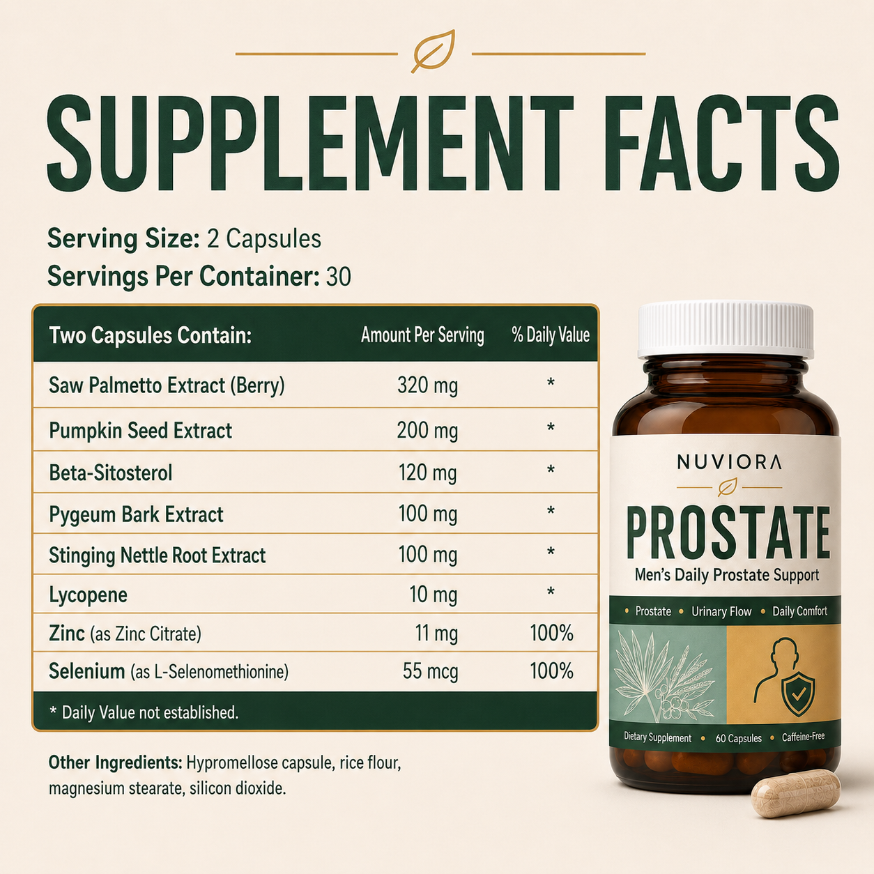 Men’s Daily Prostate & Urinary Wellness Support