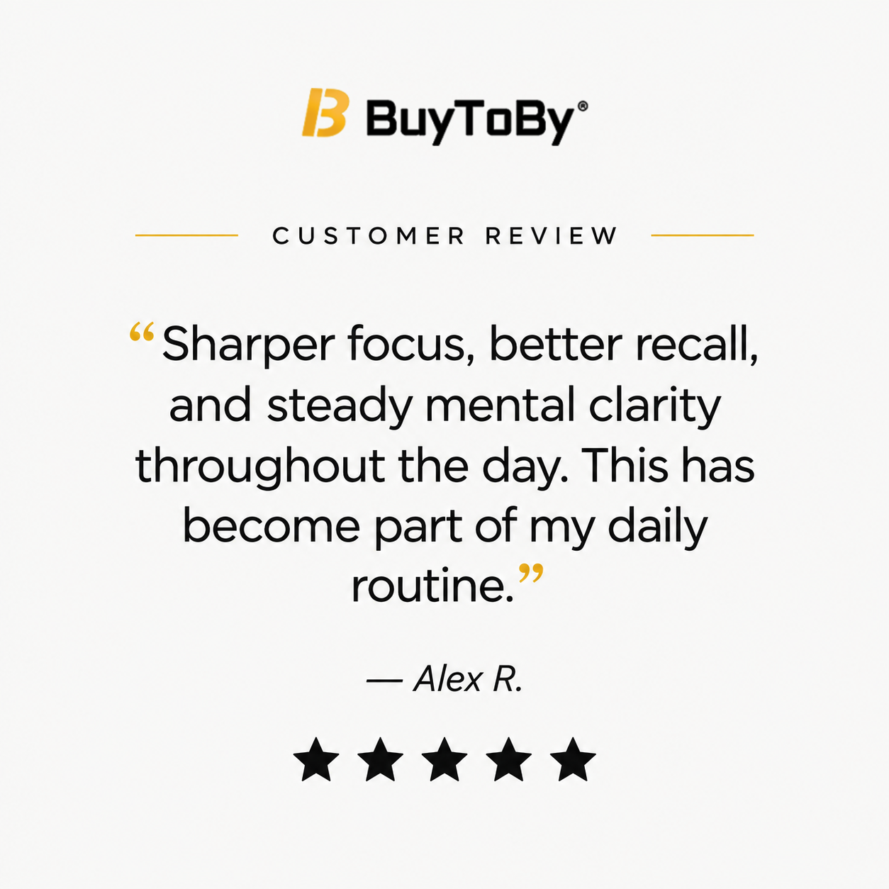 BuyToBy® Cognitive Clarity