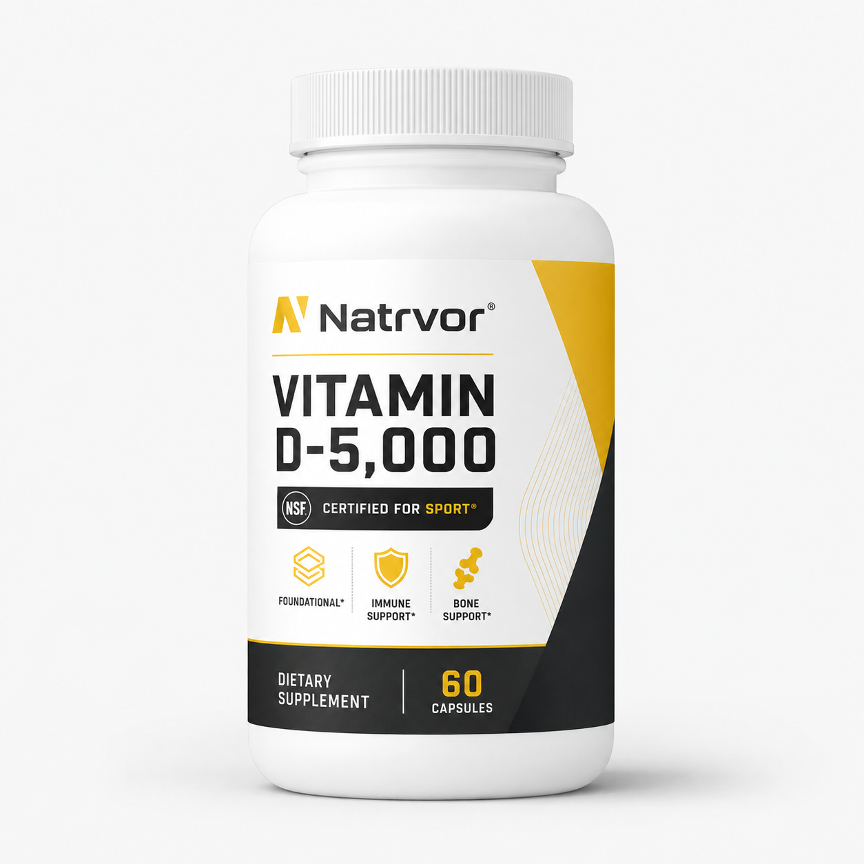 Vitamin D-5,000 | High Potency Vitamin D3 Supplement | NSF Certified for Sport®