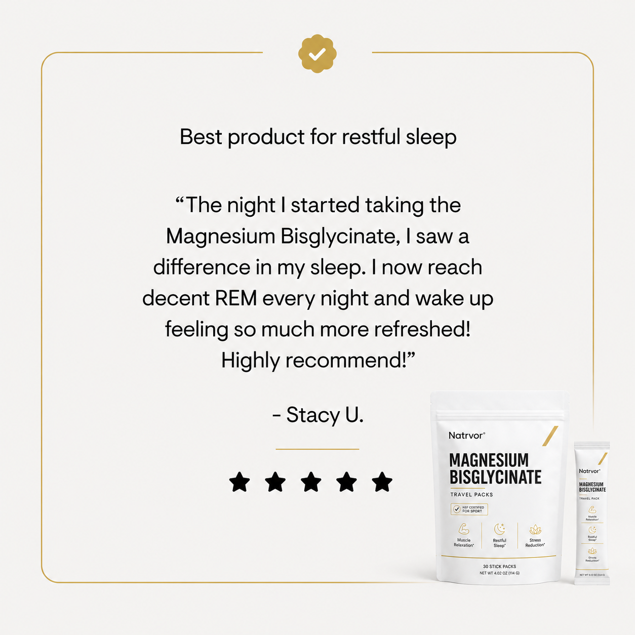 Magnesium Bisglycinate Travel Packs | Premium Magnesium Support Anywhere
