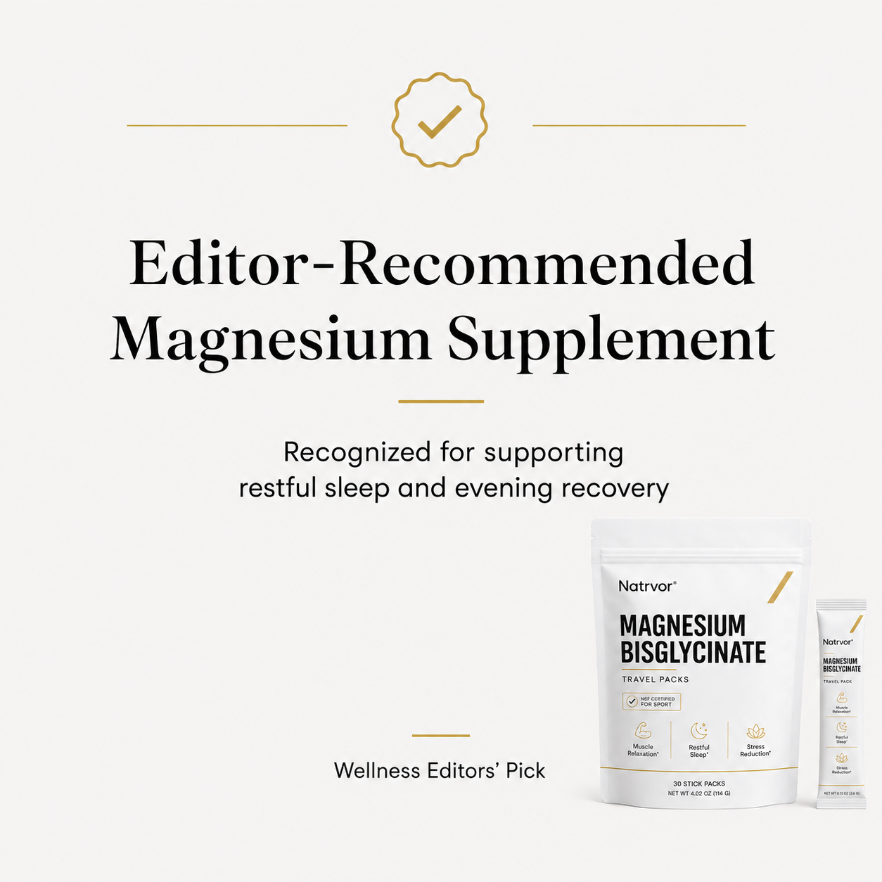 Magnesium Bisglycinate Travel Packs | Premium Magnesium Support Anywhere