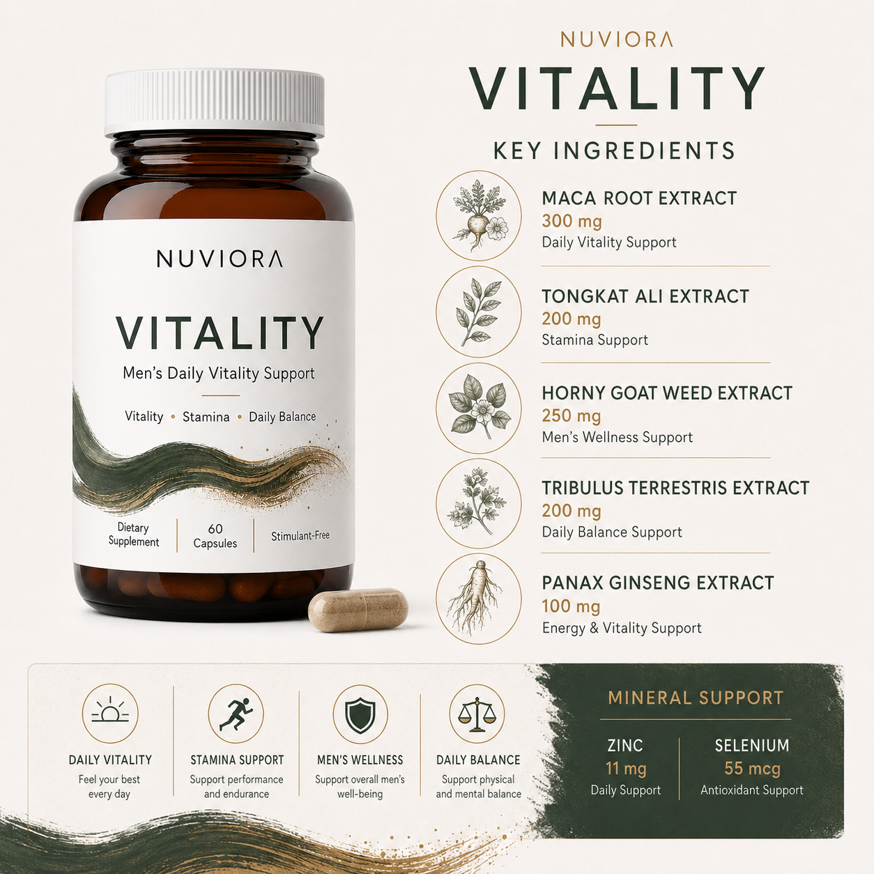 Men’s Daily Vitality & Stamina Support