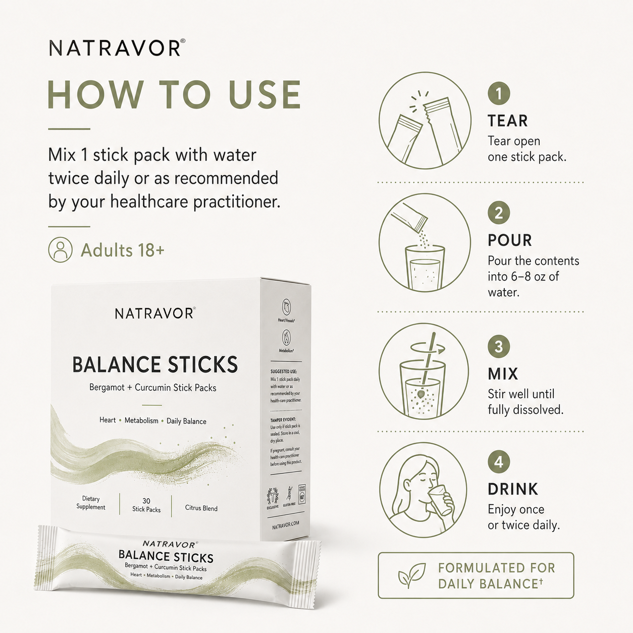 NATRAVOR BALANCE STICKS