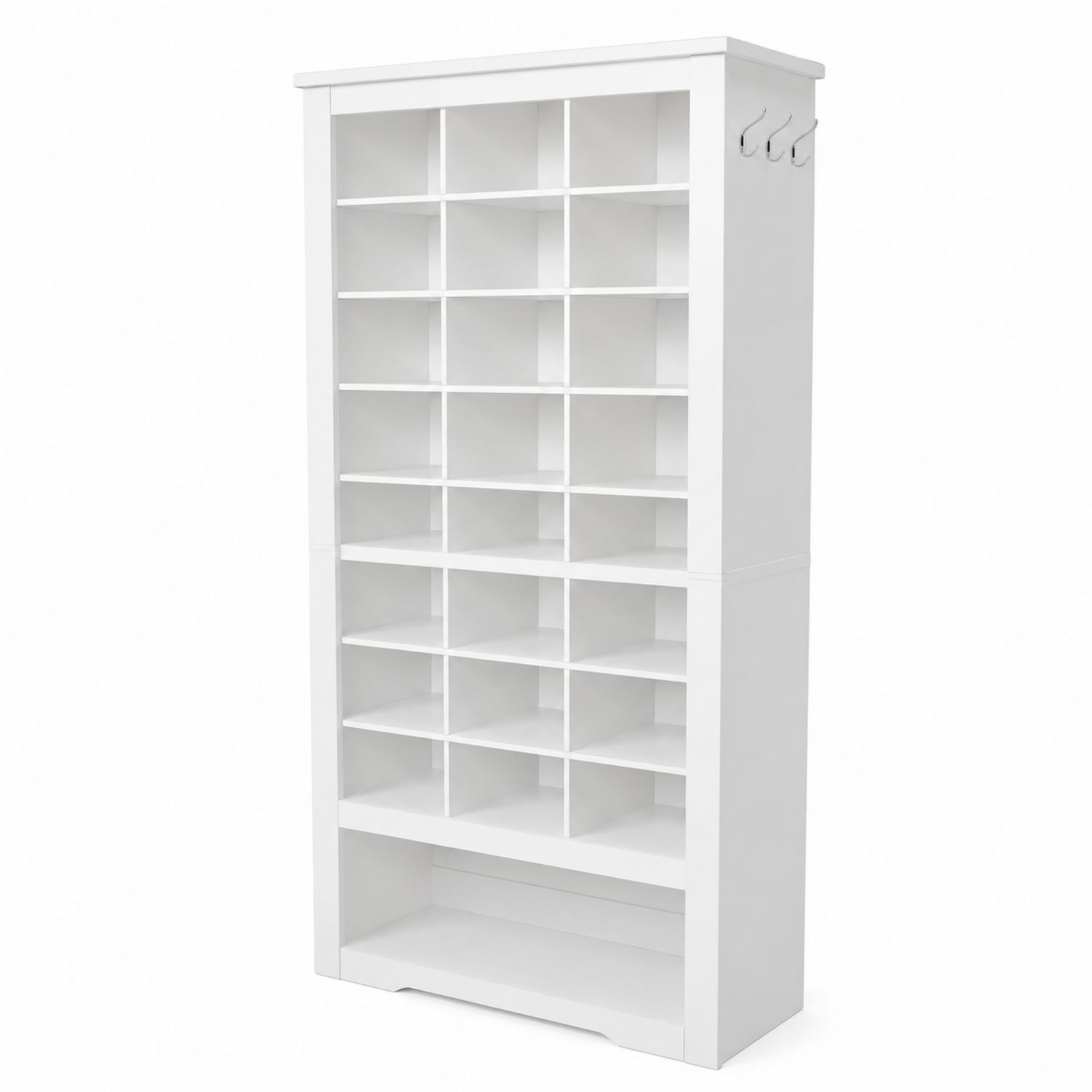 Étagère à chaussures en bois Blanc 20 niveaux-Zenloftch
