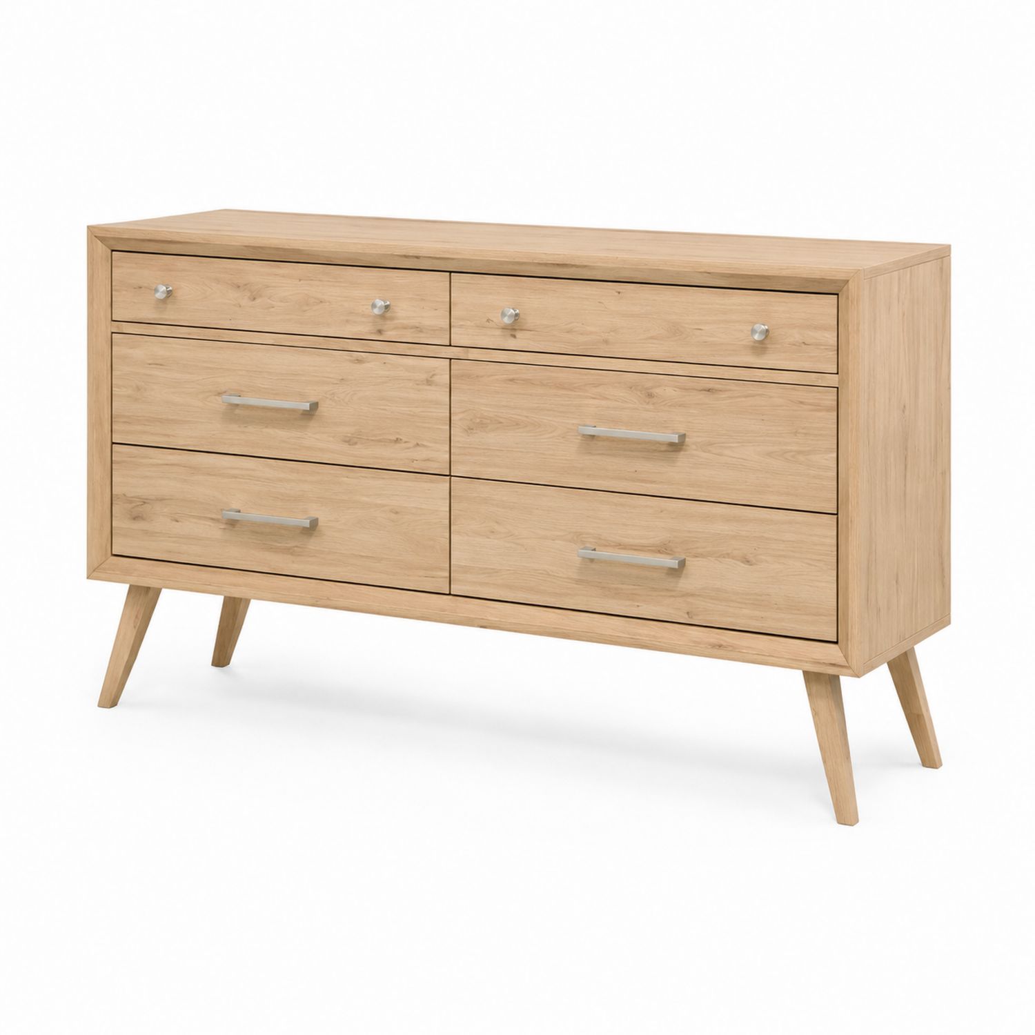 Commode en chêne à 6 tiroirs-Zenloftch