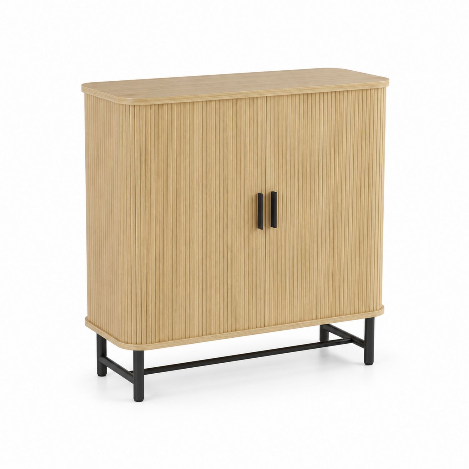 Armoire à chaussures en bois avec pieds en métal-Zenloftch