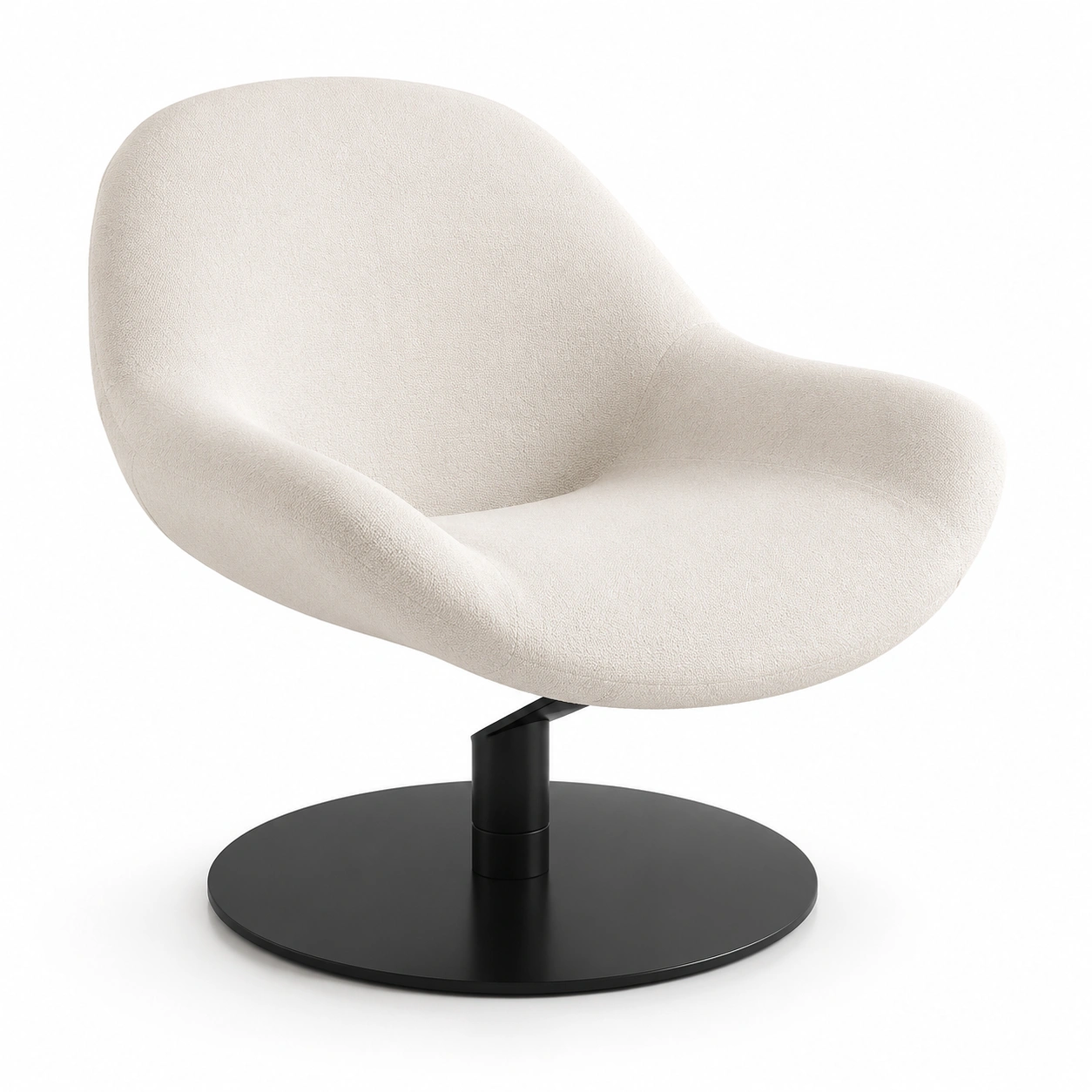 Sillon relax giratorio color marfil-VirestoLiving