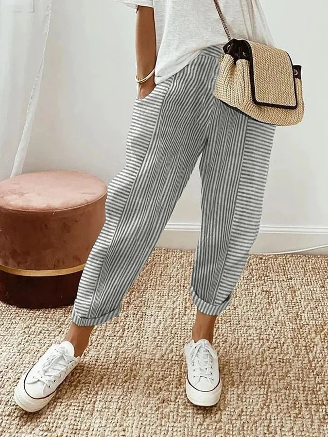 Delilah | Relaxed Striped Summer Pants