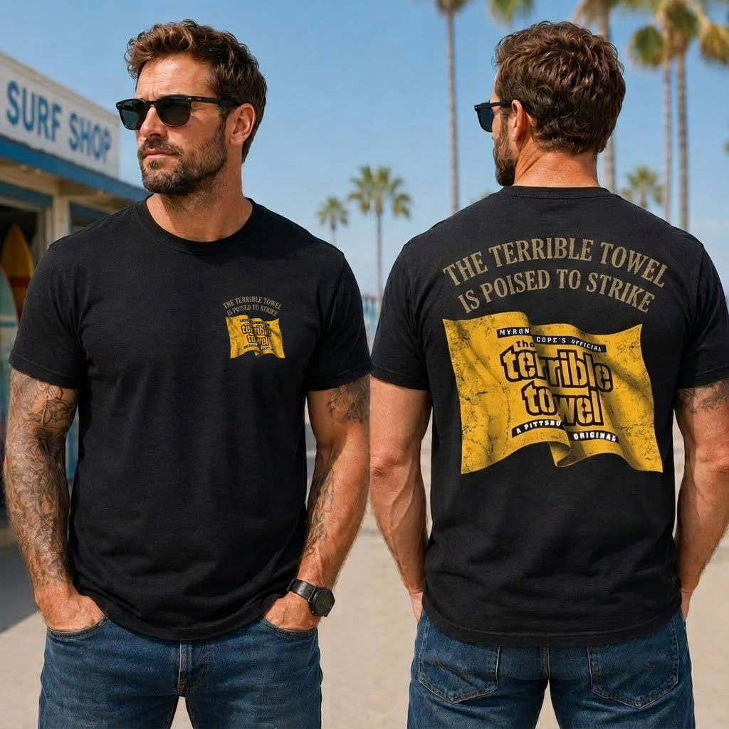 Vintage TERRIBLE TOWEL Mens T-Shirt