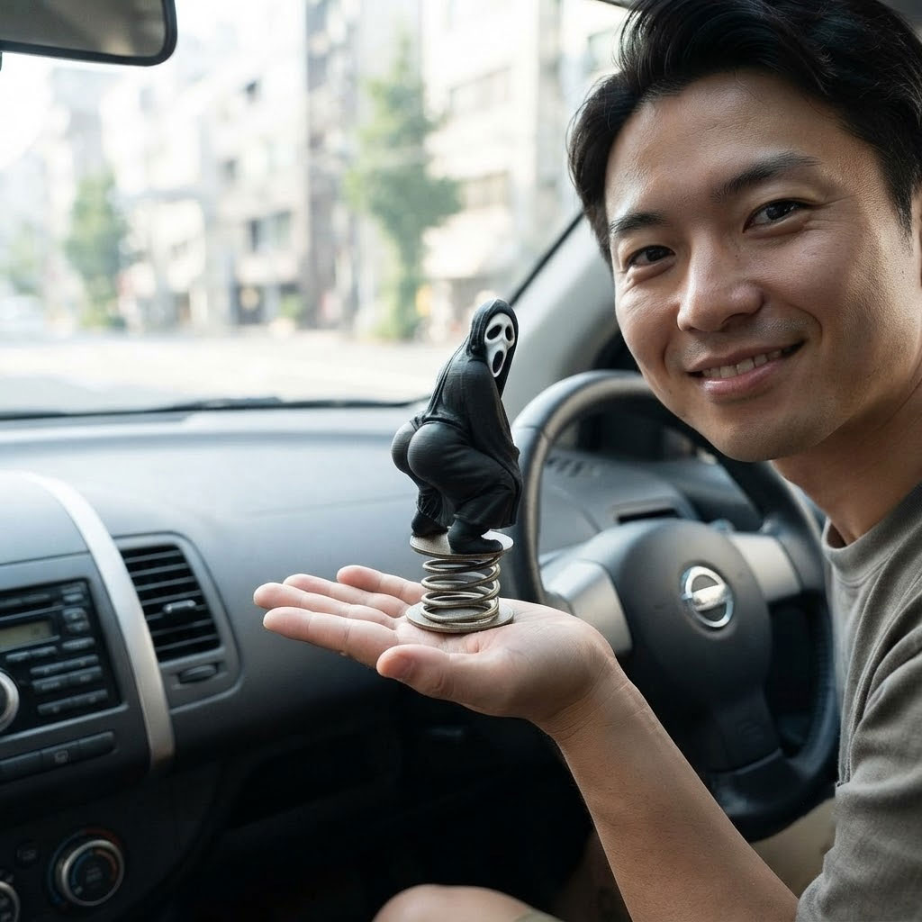 Scream Figurine Car Decor