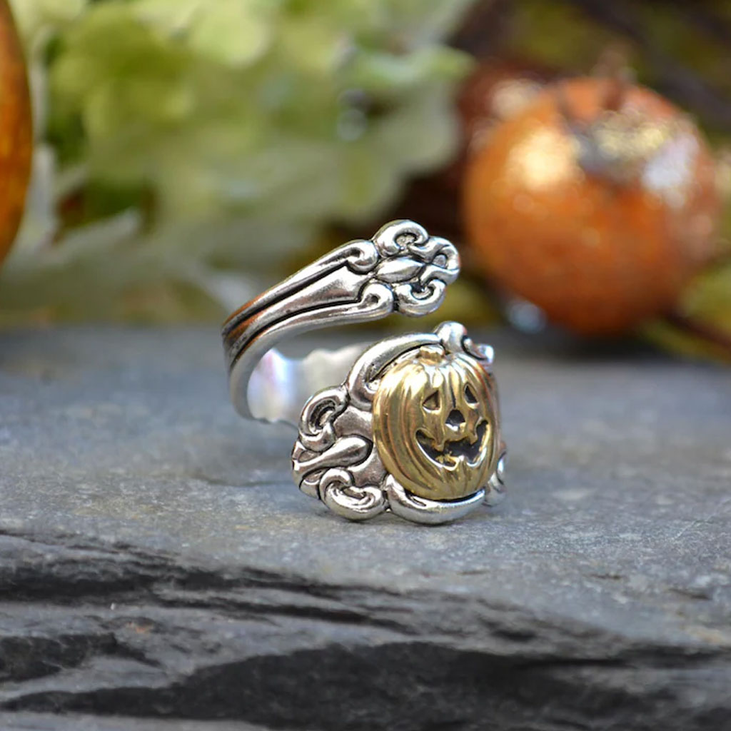 Pumpkin Ring Halloween Spoon ring