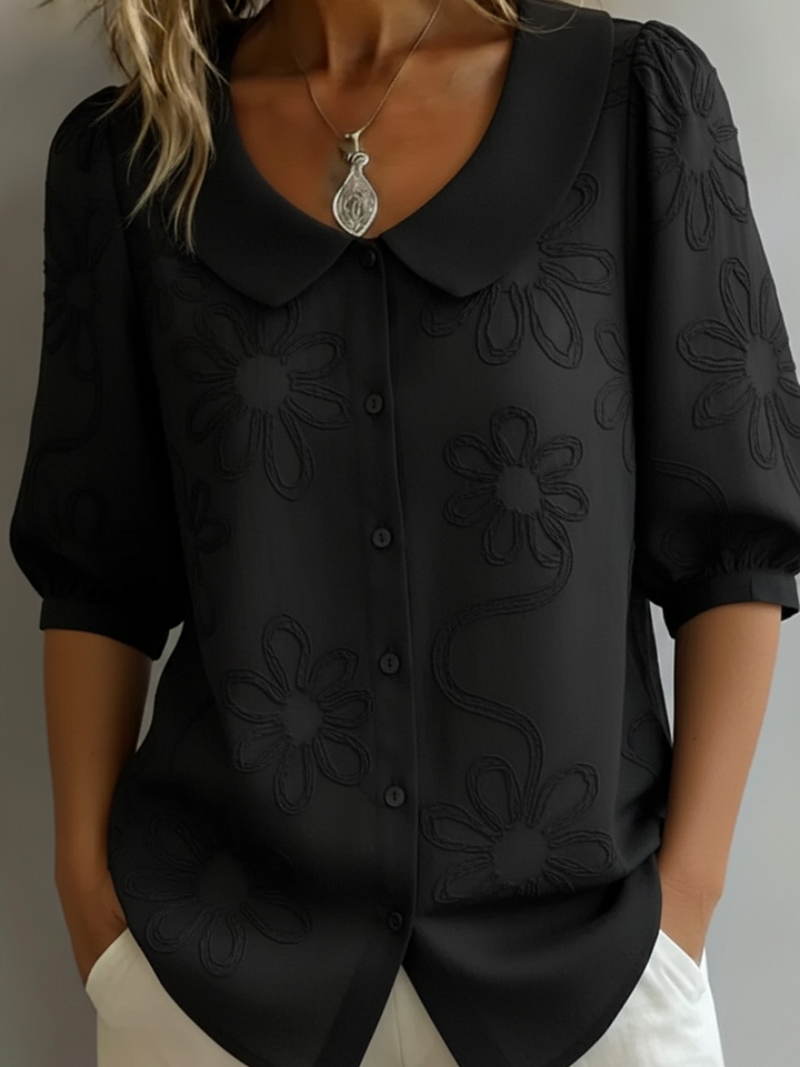 Alyssa | Stylish Embroidered Floral Blouse