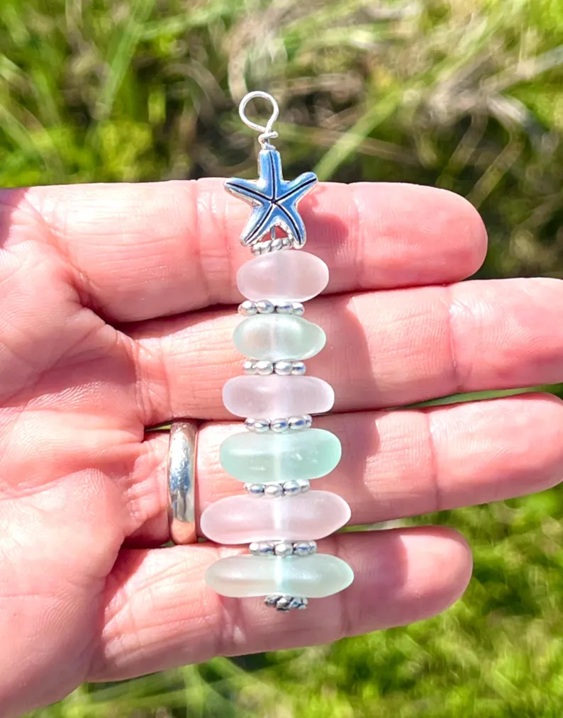 Sea Glass Tree Ornament