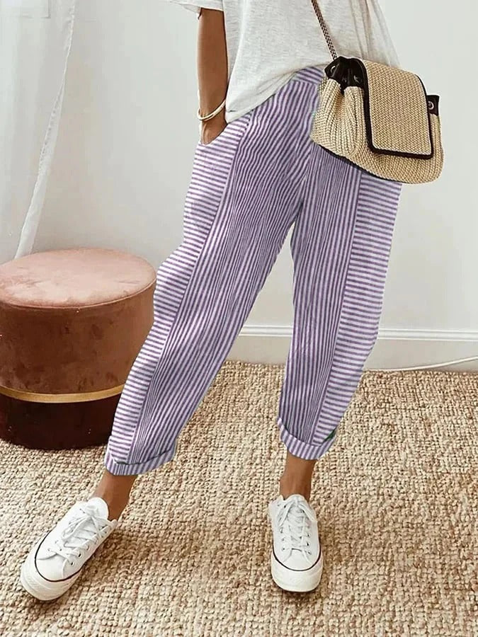 Delilah | Relaxed Striped Summer Pants