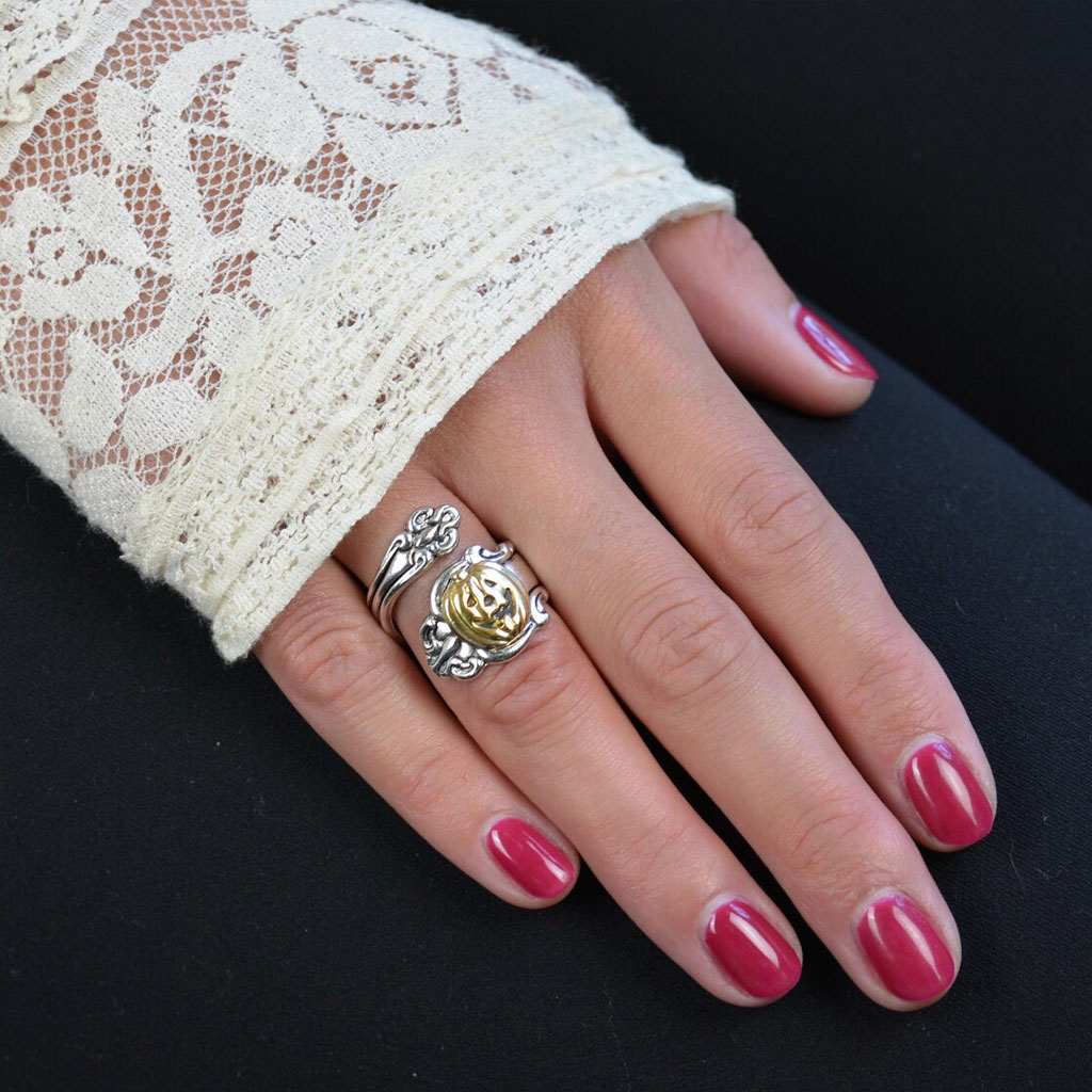 Pumpkin Ring Halloween Spoon ring
