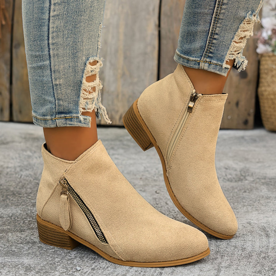 Joanna | Elegant Comfortable Zipper Shoes