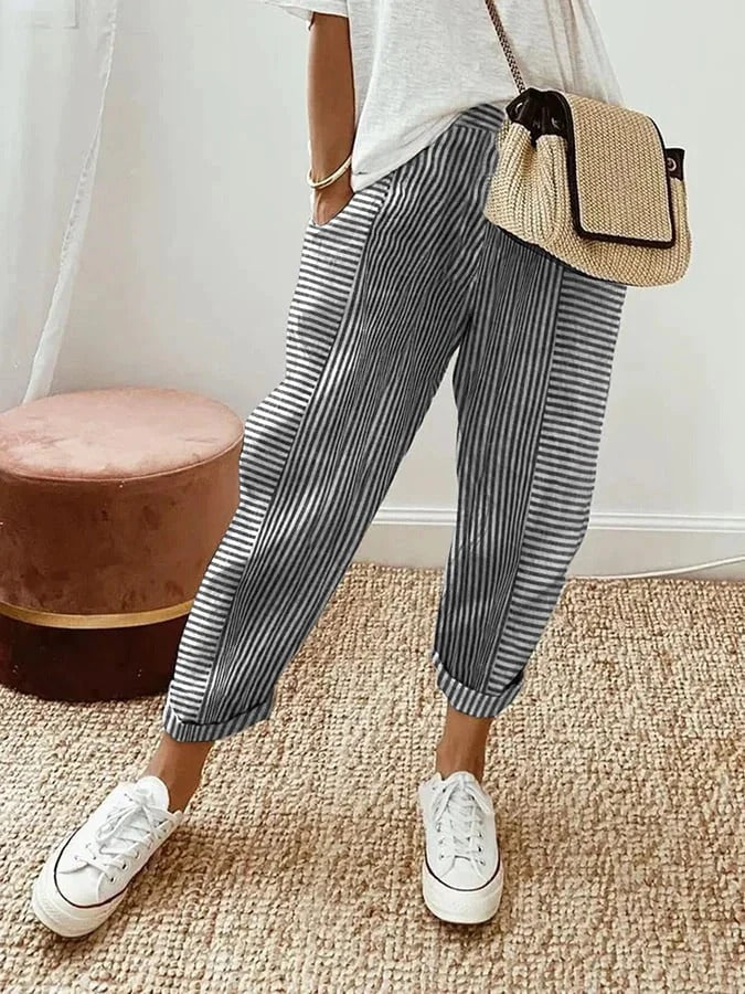 Delilah | Relaxed Striped Summer Pants