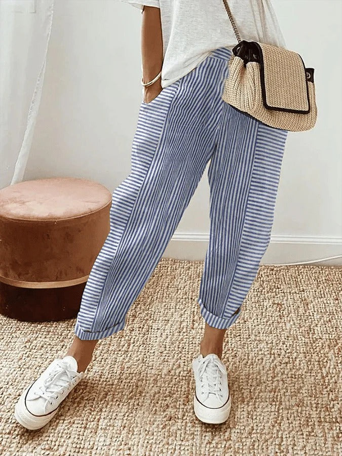 Delilah | Relaxed Striped Summer Pants