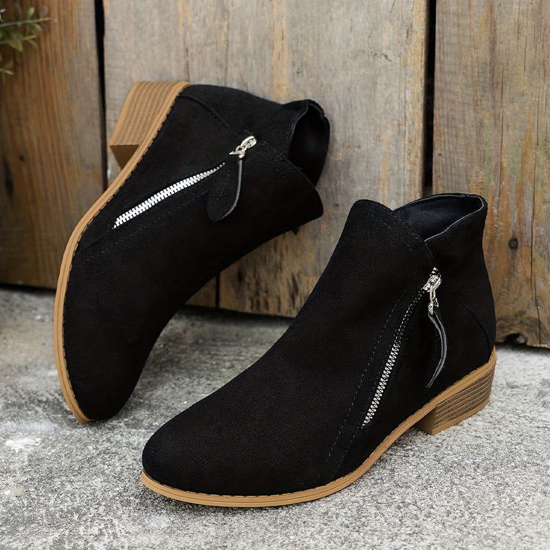 Joanna | Elegant Comfortable Zipper Shoes
