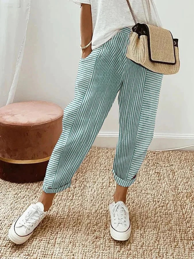 Delilah | Relaxed Striped Summer Pants