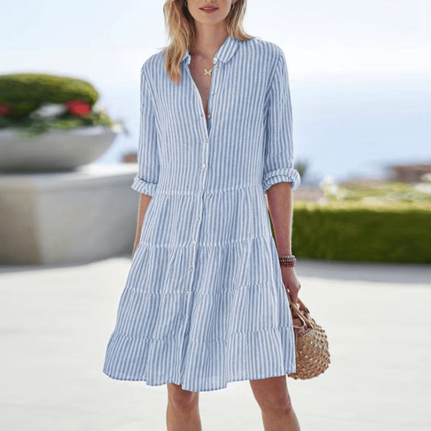 Ashley | Breezy Striped Summer Dress