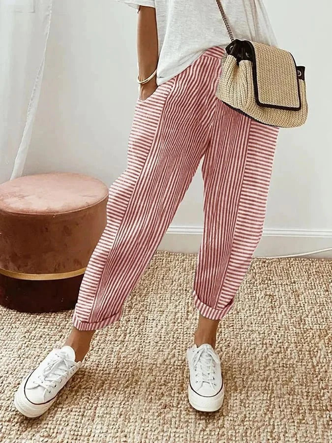 Delilah | Relaxed Striped Summer Pants