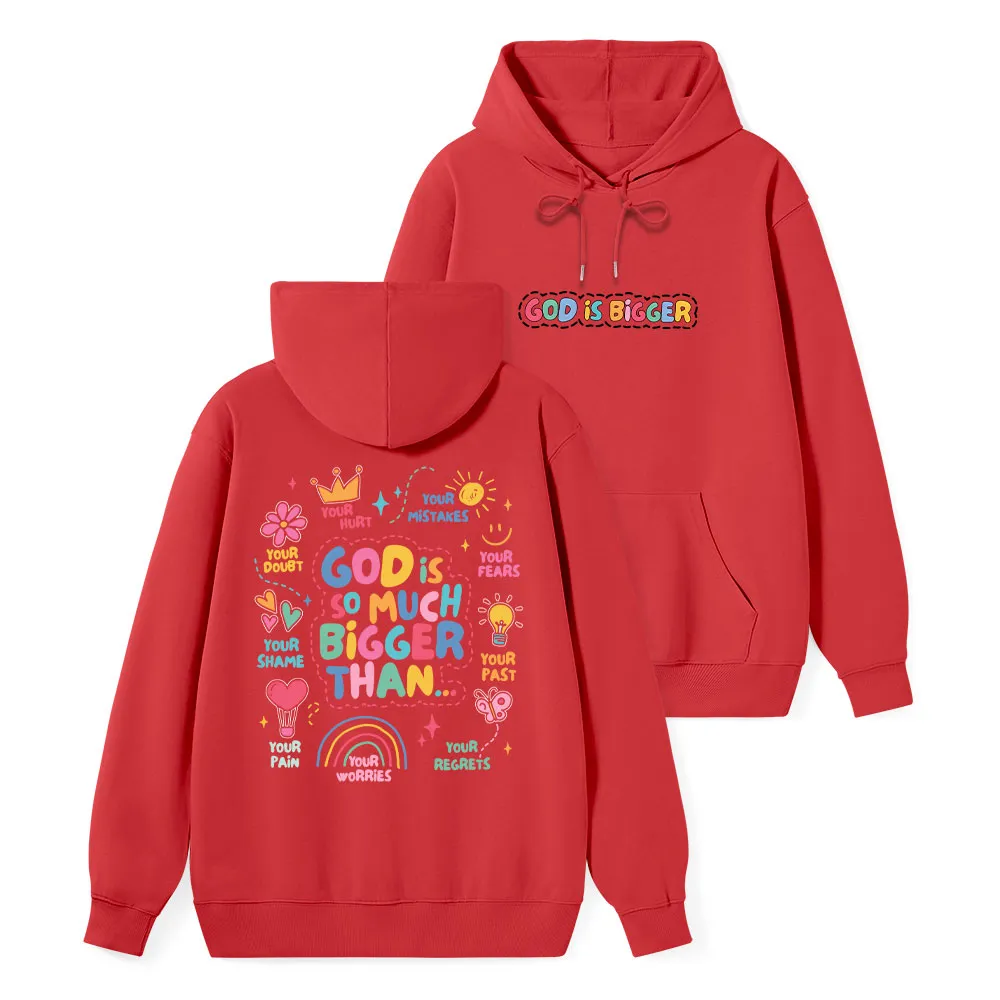 God Is Bigger Classic Christian Hoodie