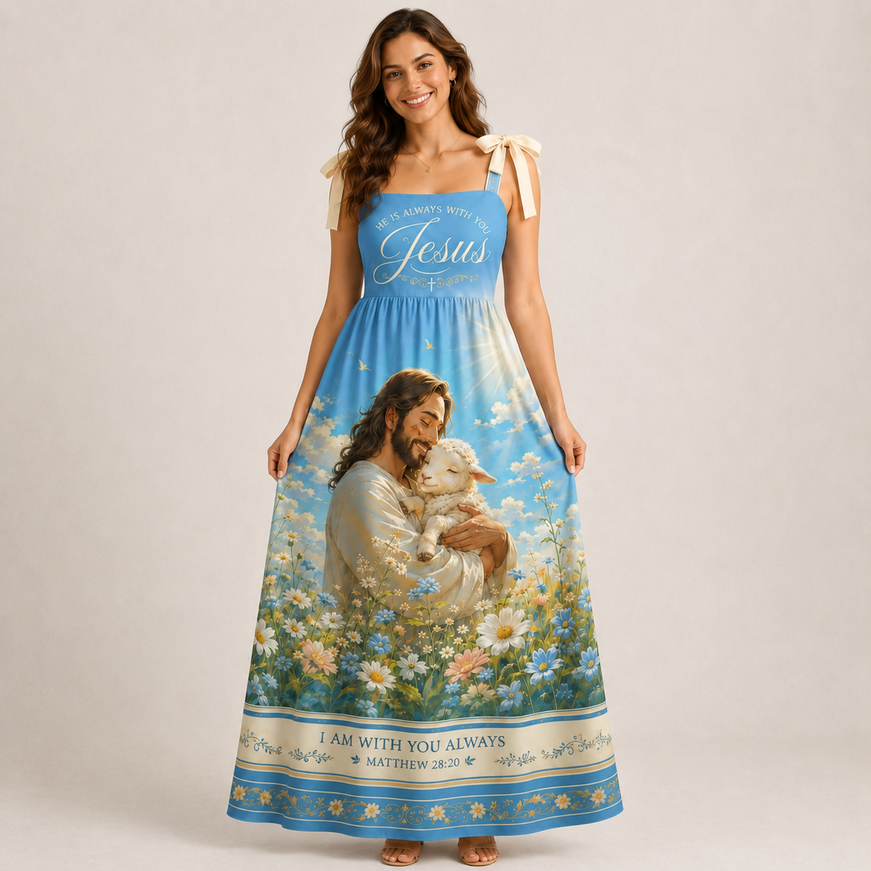 I Am With You Always Matthew 28:20 Christian Maxi Dress
