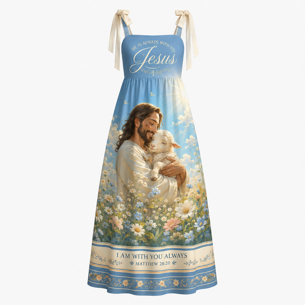 I Am With You Always Matthew 28:20 Christian Maxi Dress