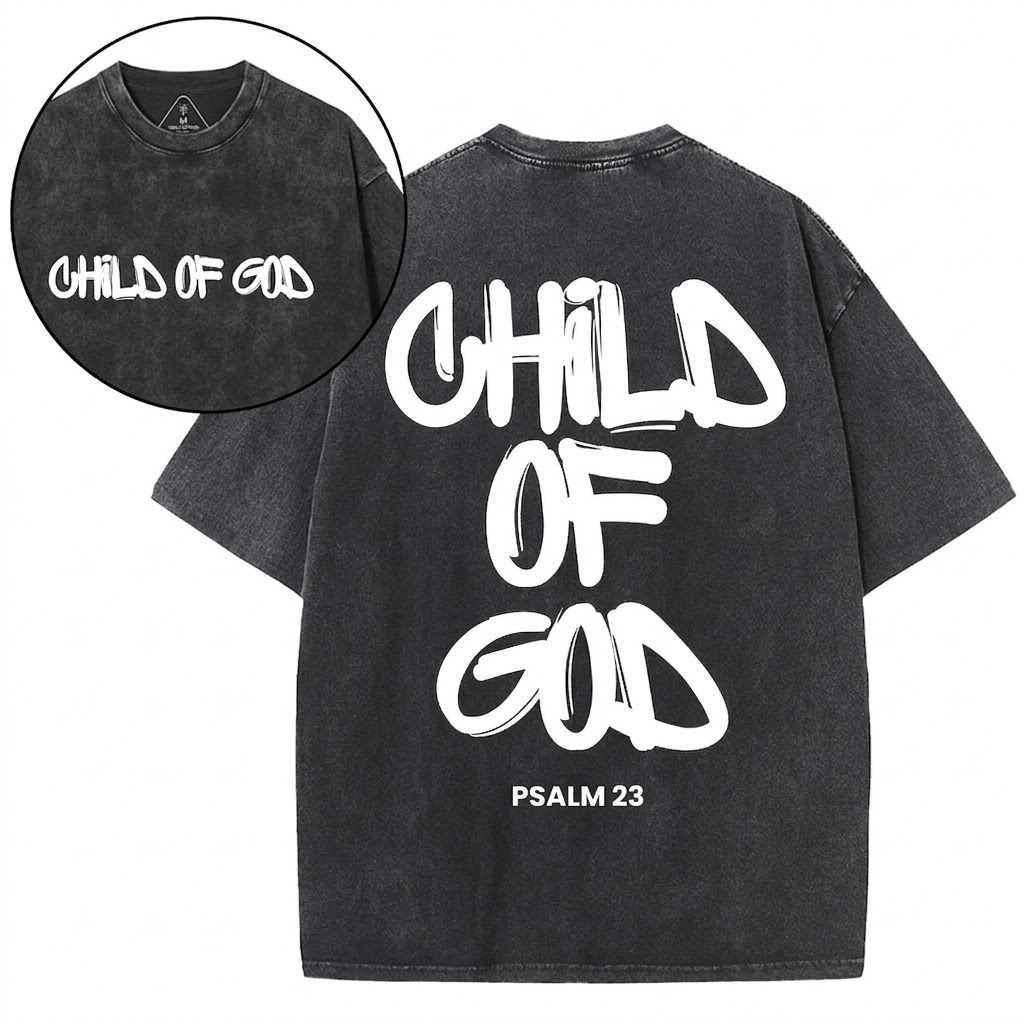 Child Of God Christian Washed T-Shirt